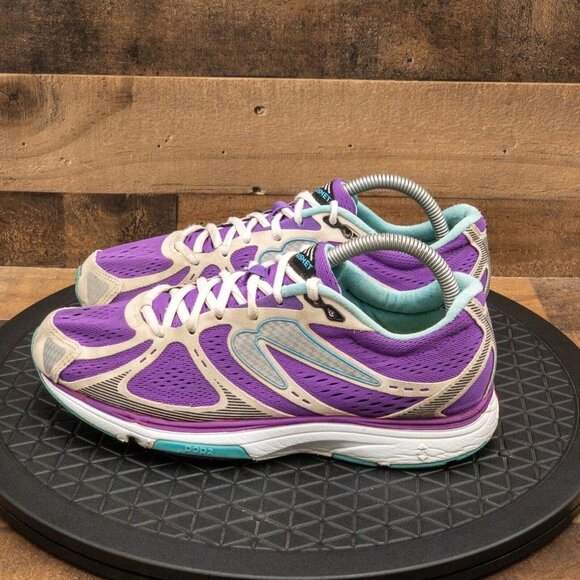 NEWTON KISMET WOMENS ATHLETIC SHOES RUNNING WALKING GYM GRAY PURPLE LOW SIZE 9 - Picture 5 of 9